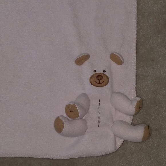 TY Pink Teddy Bear Baby Blanket Lovey 3D Plush Snoozie 2004 (wash wear as is) - Picture 6 of 9